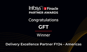 GFT Wins Infosys Finacle Partner Award 2024 GFT receives the Infosys Finacle Partner Award 2024 for Delivery Excellence Partner FY24 in the Americas region, highlighting its outstanding contributions to financial technology.